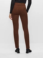 Kayla Pull-On Herringbone Leggings