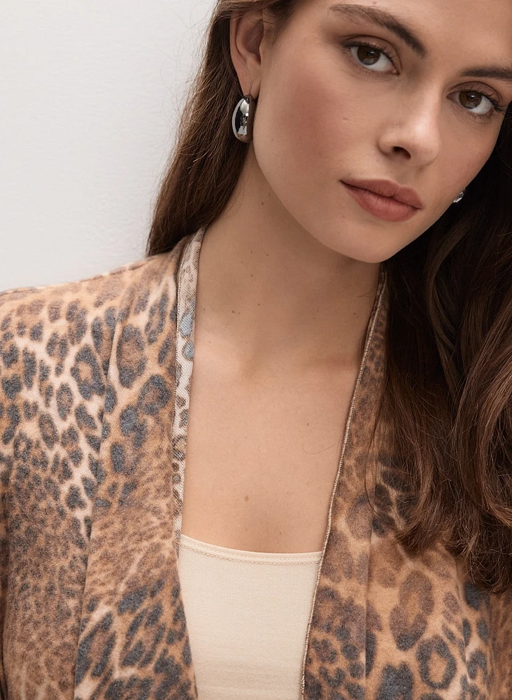 Leopard Print Cardigan