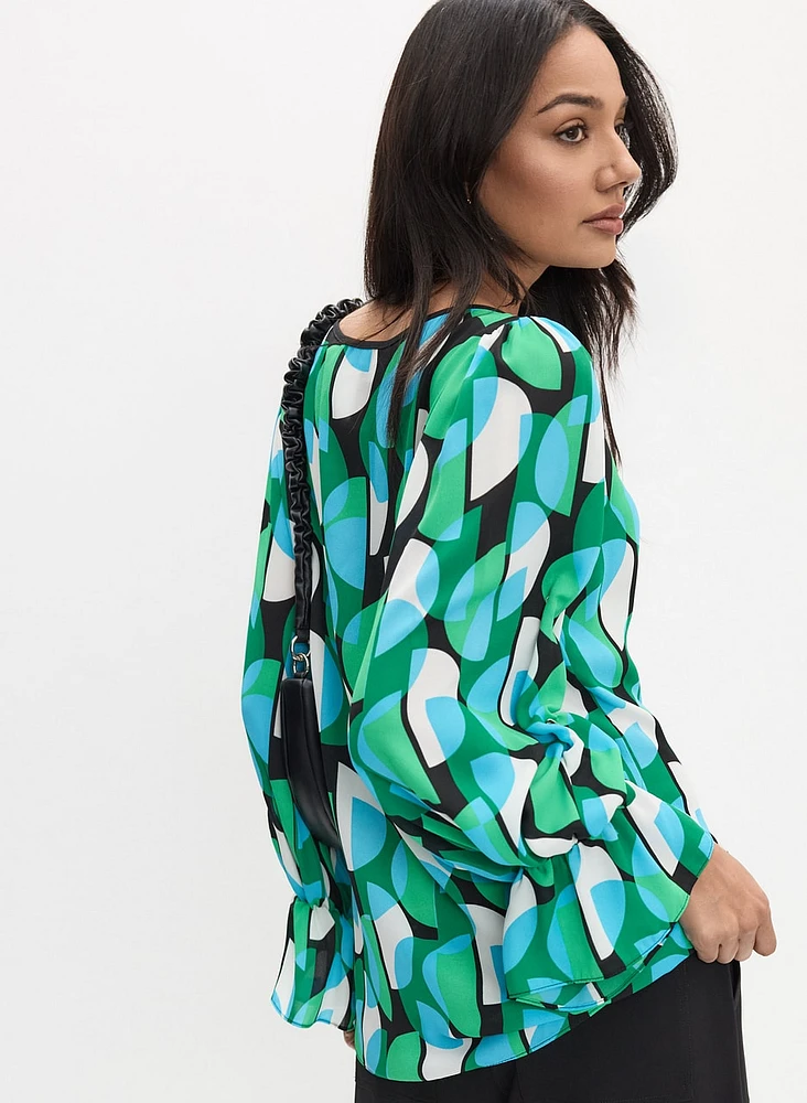 Joseph Ribkoff - Geometric Print Blouse