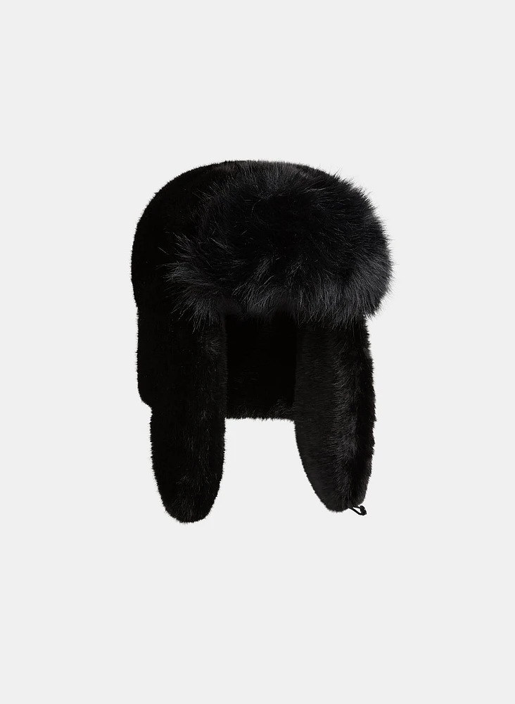 Faux-Fur Trapper Hat