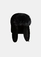 Faux-Fur Trapper Hat