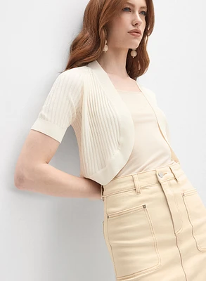 Boléro ouvert en tricot