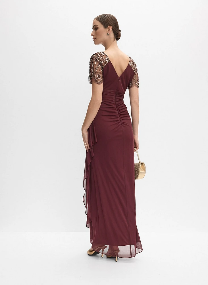 Robe ajustée en chiffon