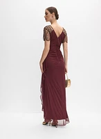 Robe ajustée en chiffon