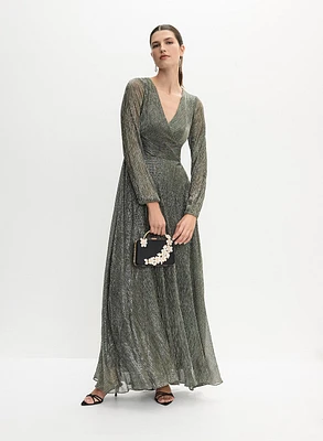 Shimmering Plissé Dress