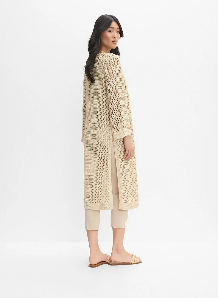 Joseph Ribkoff - Metallic Open Weave Cardigan