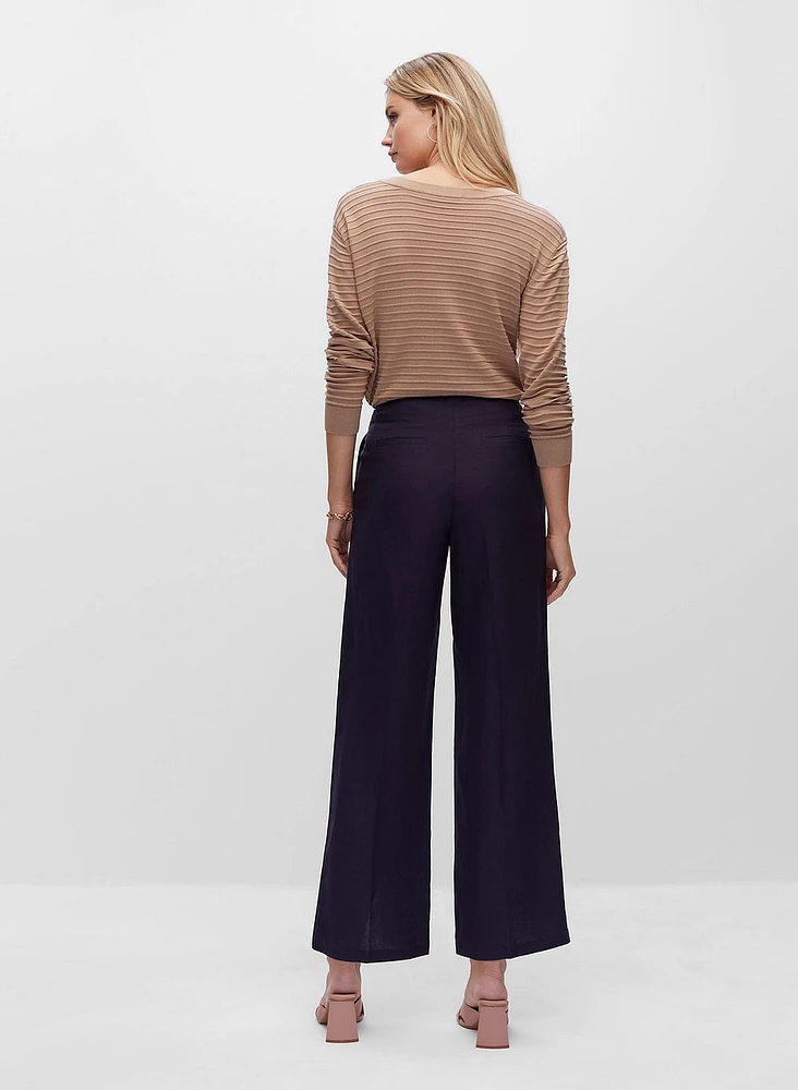 Wide Leg Linen Pants