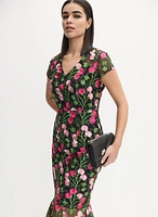 Joseph Ribkoff - Floral Embroidered Dress