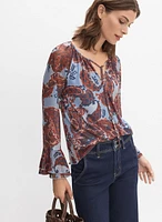 Paisley Bell Cuff Top