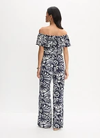 Palm Print Jumpsuit