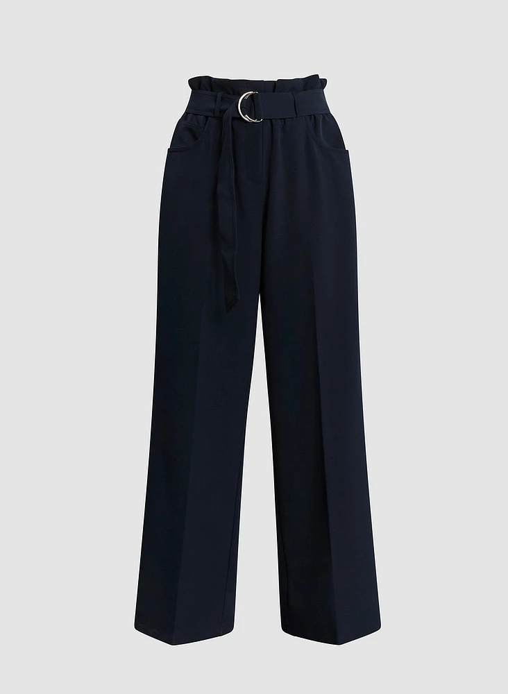 Belted Wide Leg Pants