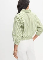 Stripe Print Blouse