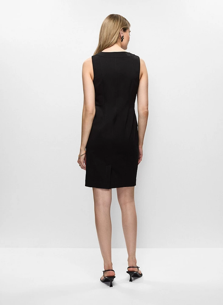 Short Zip-Front Dress