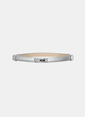Ceinture à boucle en fermoir tournant