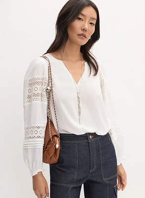 Joseph Ribkoff - Lace Trim Blouse