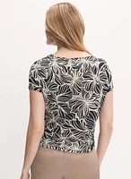 T-shirt à motif floral