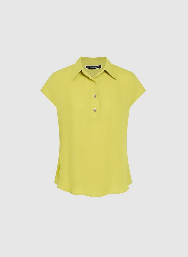 Button Placket Blouse