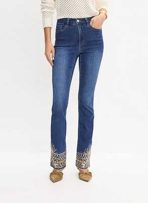 Sequin Detail Jeans