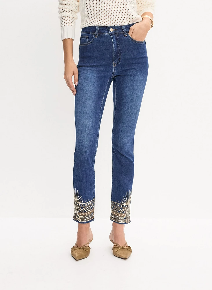 Sequin Detail Jeans