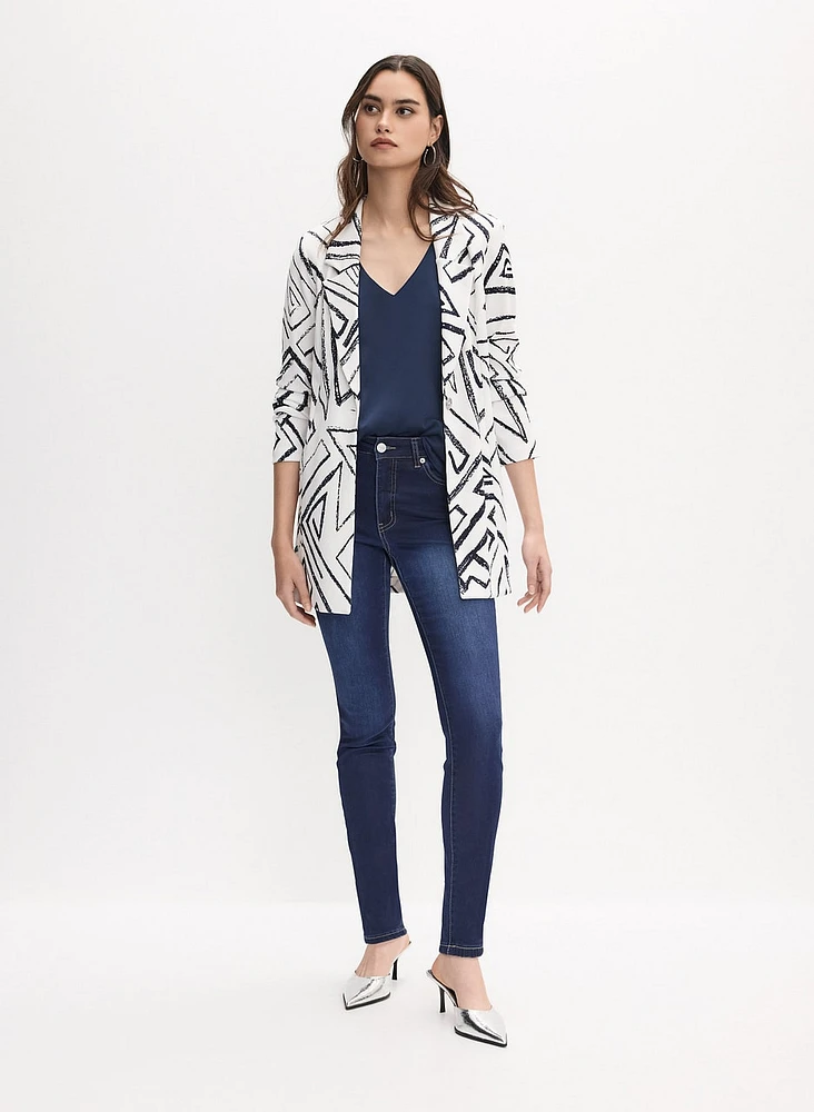 Joseph Ribkoff - Abstract Print Blazer