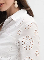 Joseph Ribkoff - Sequined Eyelet Blouse