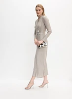 Joseph Ribkoff - Wrap-Front Embellished Jumpsuit