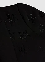 Rhinestone Star Detail Blazer