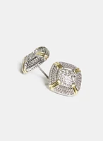 Square Crystal Earrings