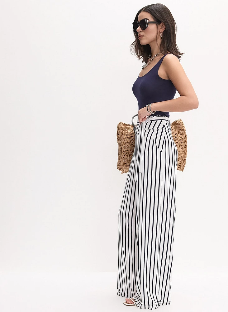 Joseph Ribkoff - Striped Wide Leg Pants