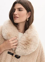 Faux Fur Poncho