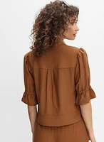 Short Puff Sleeve Jacket