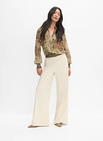 Blouse en chiffon à motif paisley