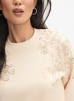 Sequin Embellished Sweatshirt