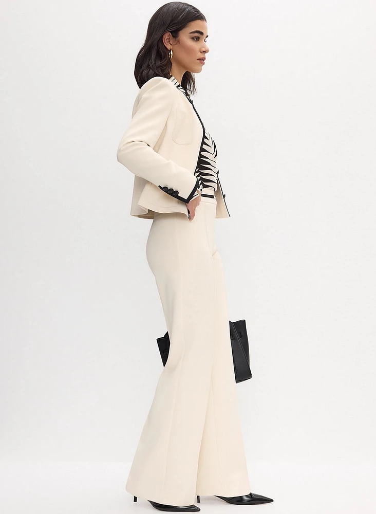 Contrast Belt Pants