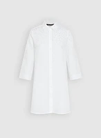 Cotton Rhinestone Embellished Blouse