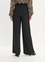 Wide Leg Pintuck Pants