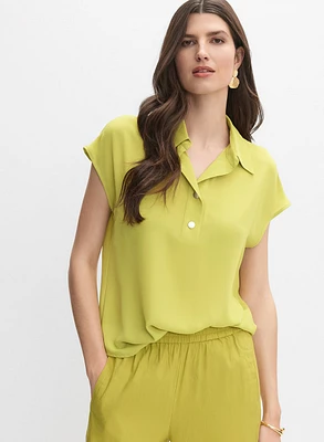 Button Placket Blouse