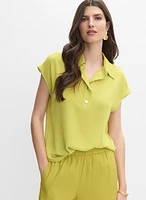 Button Placket Blouse