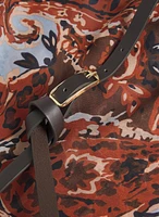 Belted Paisley Dress