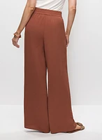 Wide Leg Pull-On Pants