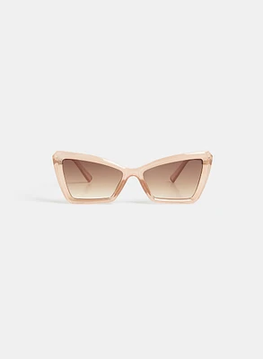 Cat-Eye Plastic Sunglasses