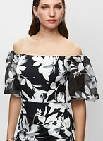 Off-the-Shoulder Floral Dress