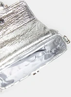 Metallic Buckle Clutch