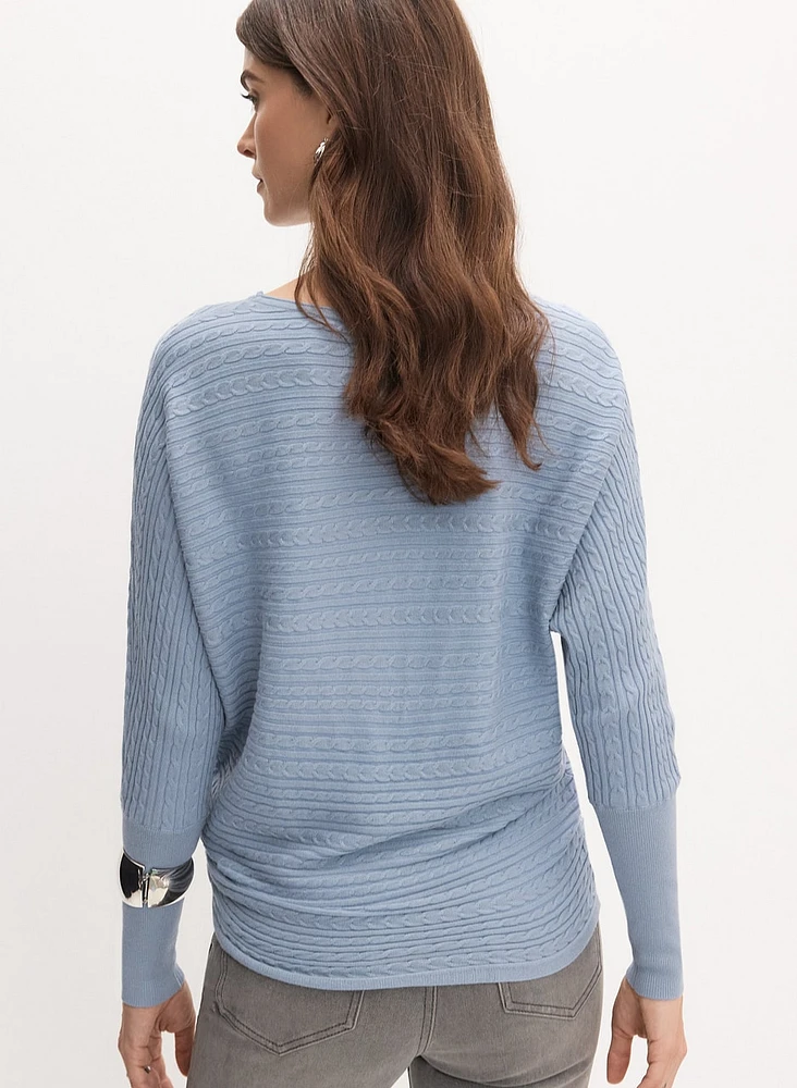 Cable Knit Dolman Sweater