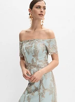 Lace Overlay Dress