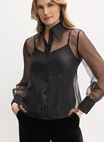 Sheer Organza Blouse