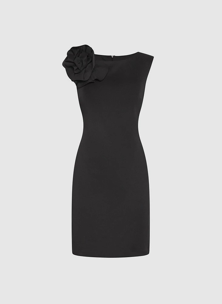 Rosette Embellished Dress