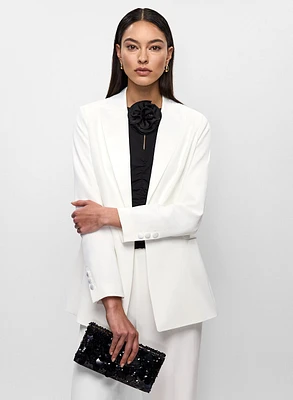 Satin Lapel Blazer