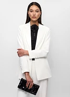 Satin Lapel Blazer