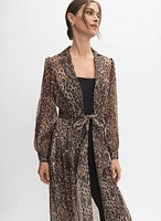 Crepe Jumpsuit & Leopard Jacket